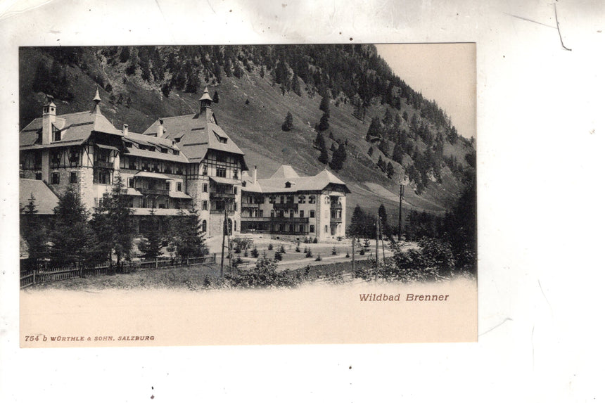 Cartolina antica Sudtirol Wilbad Brenner