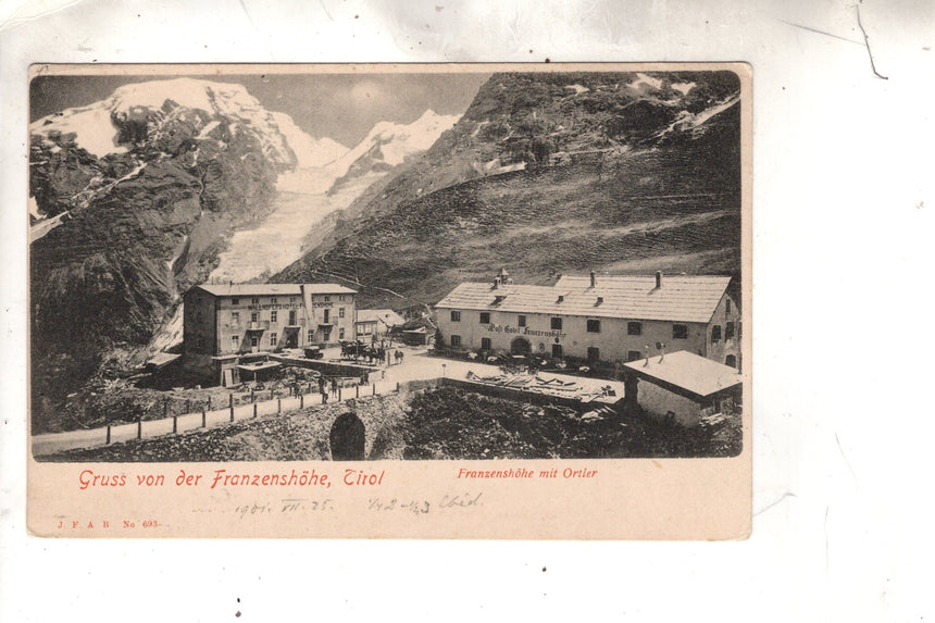 Cartolina antica Sudtirol Gruss von der Franzenshohe