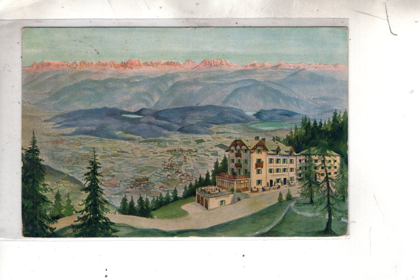 Cartolina antica Sudtirol Hotel Caldaro alla Mendola