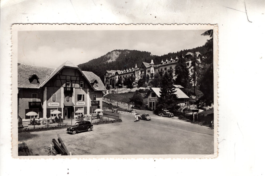 Cartolina antica Sudtirol Mendola Hotel Penegal e taverna Tirolese