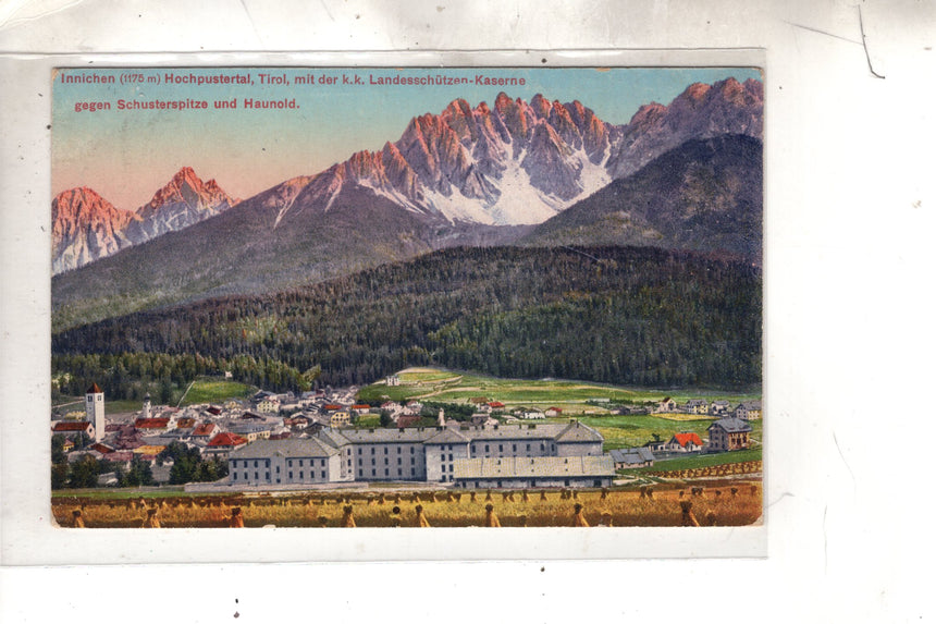 Cartolina antica Sudtirol Innichen Kaserne