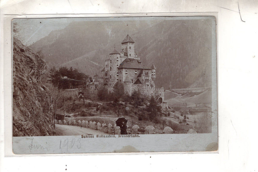 Cartolina antica Sudtirol Foto cartolina schloss Welfenstein Brennerbahn