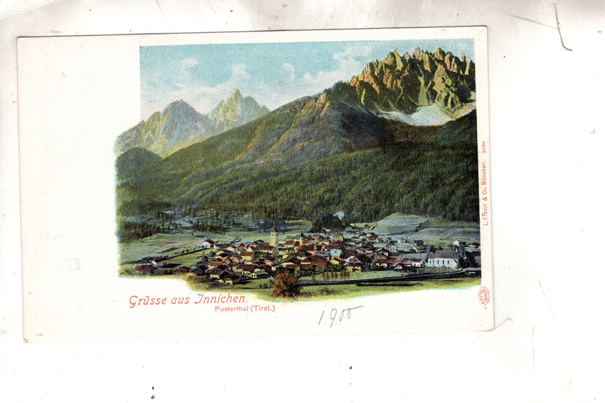 Cartolina antica Sudtirol Gruss aus Jnnichen