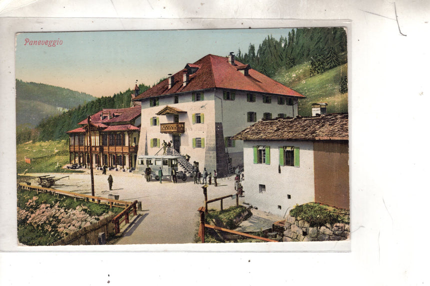 Cartolina antica Sudtirol albergo Paneveggio