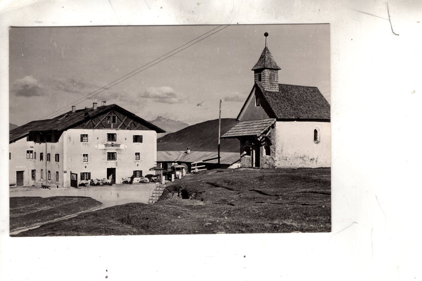 Cartolina antica Sudtirol albergo al passo Giovo Jaufenpass hotel