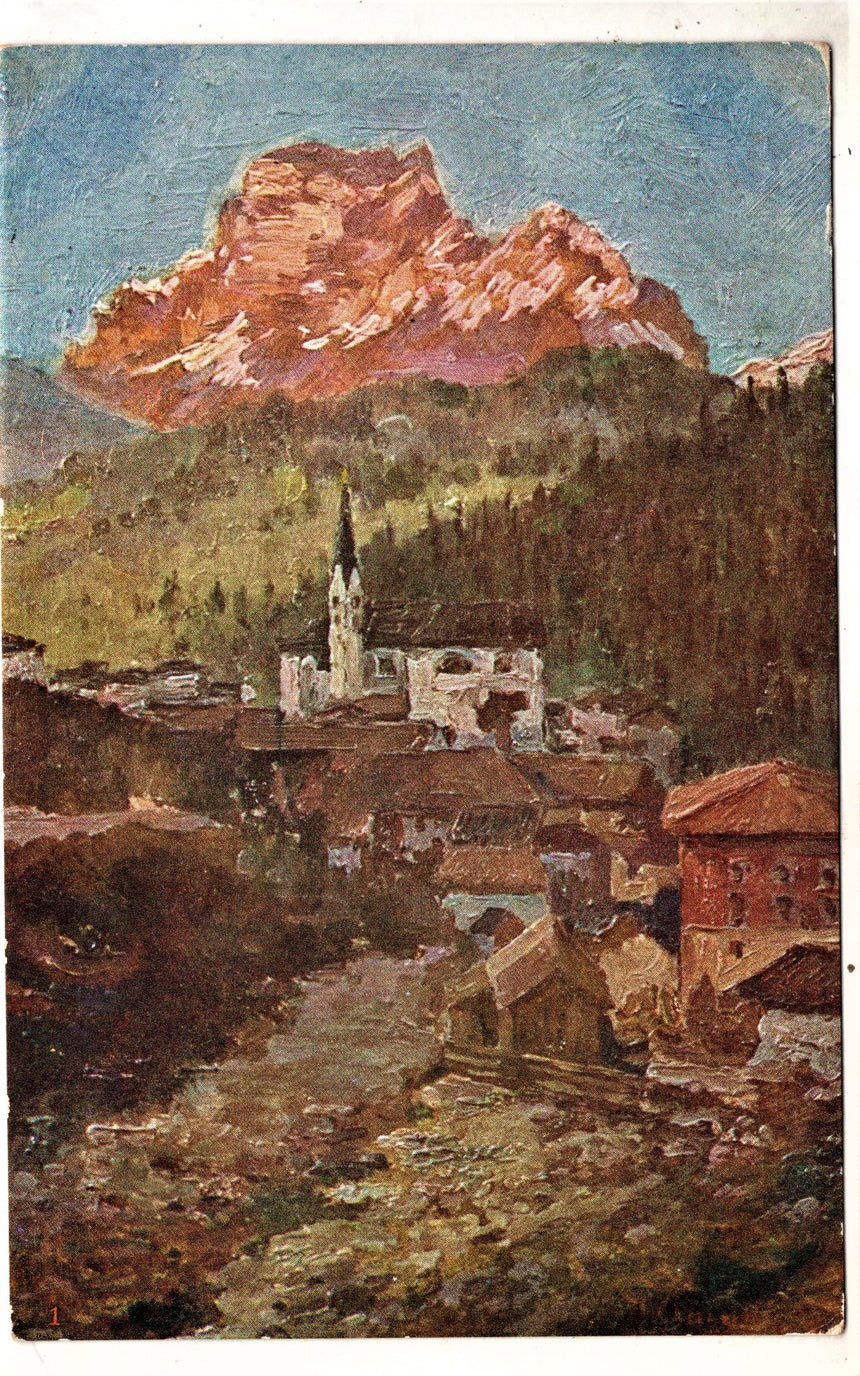 Cartolina antica S.Vito del Cadore arti grafiche Longo Feldpost x militari tedeschi