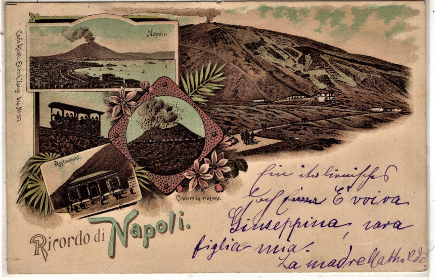 Cartolina antica Ricordo di Napoli