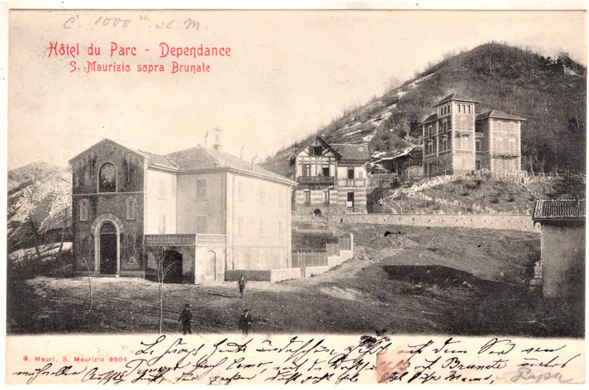 Cartolina antica San Maurizio sopra Brunate