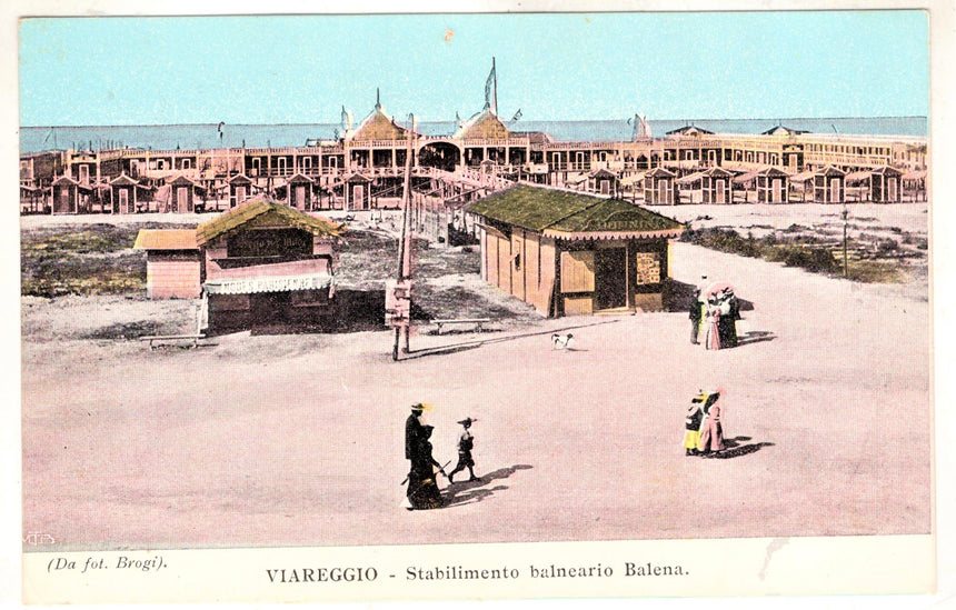 Cartolina antica Viareggio Stabilimento Balena