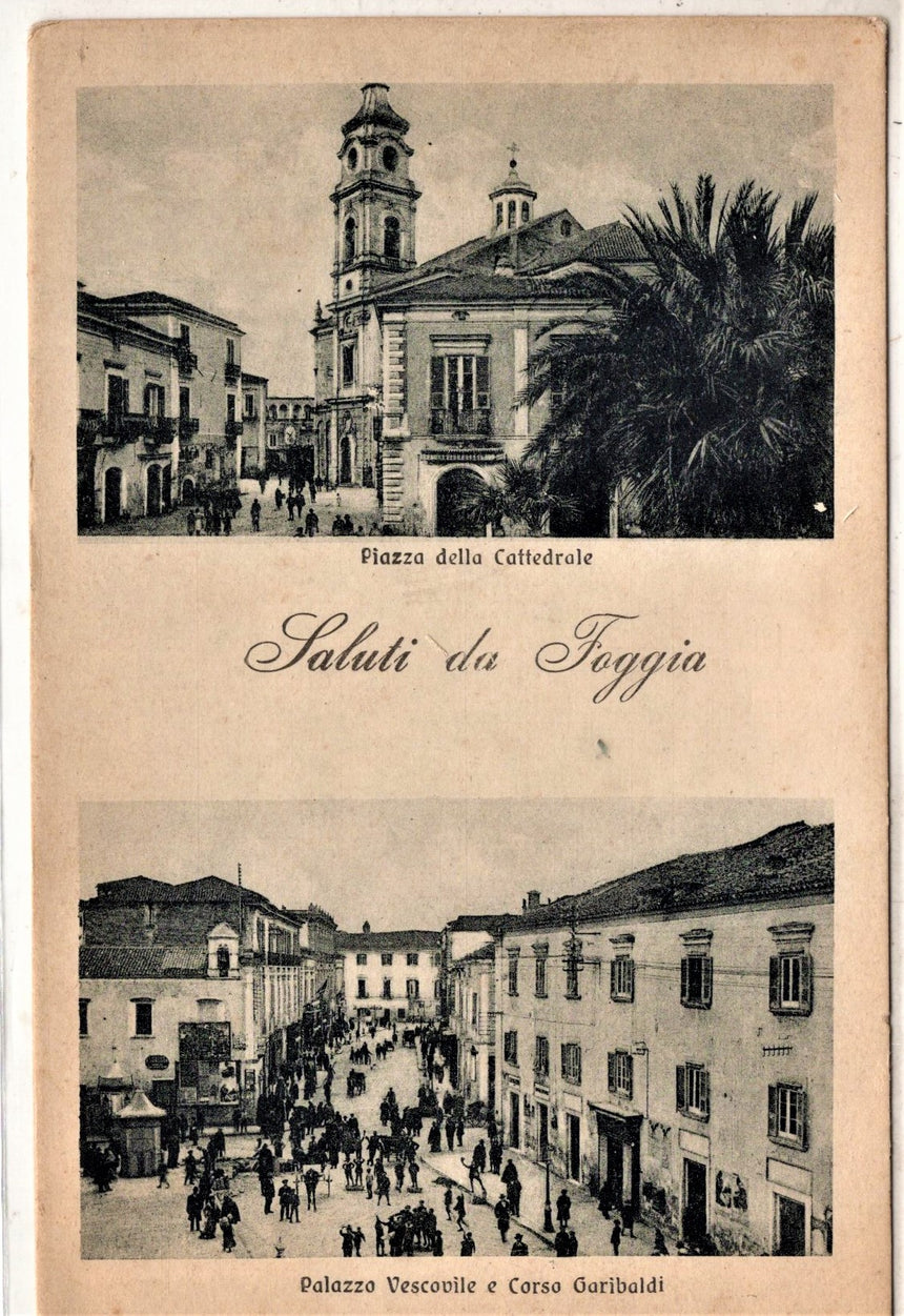 Cartolina antica Saluti da Foggia