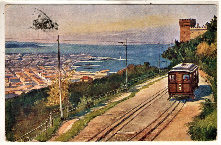 Cartolina antica Trieste il porto