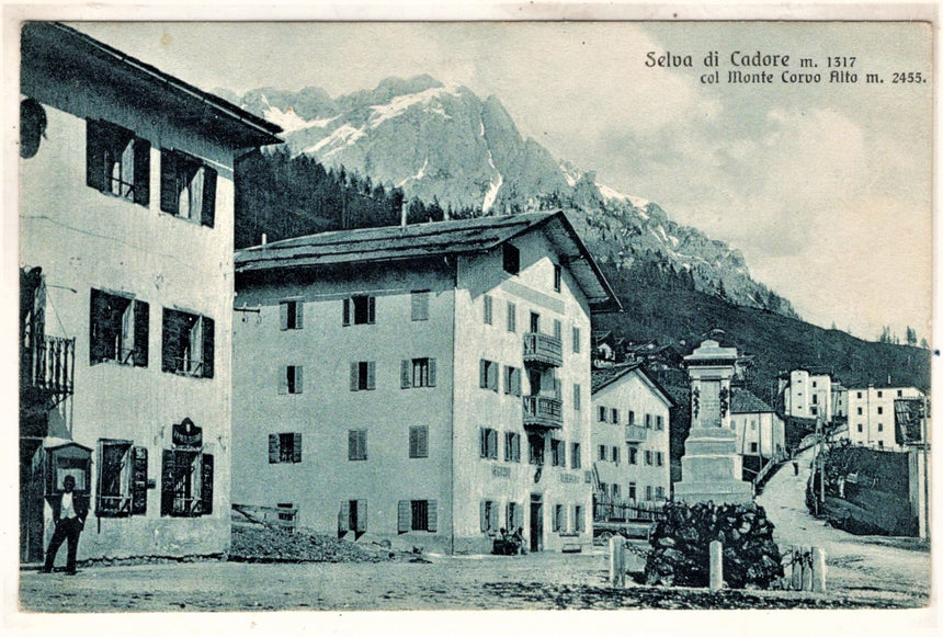 Cartolina antica Selva di Cadore edit. U.Gavinato Belluno