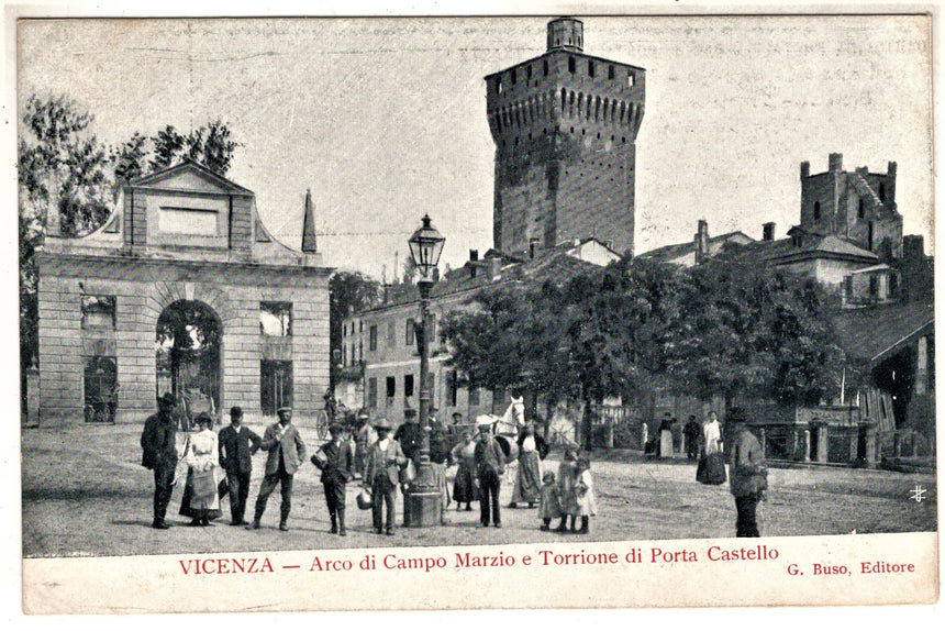 Cartolina antica Roma il Tevere visto dal luogo Marmorata