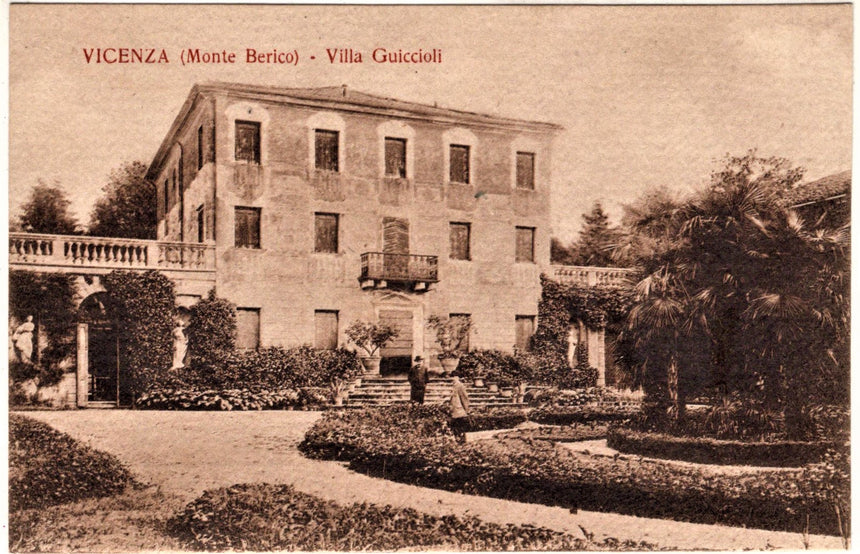 Cartolina antica Vicenza monte Berico villa Giuccioli