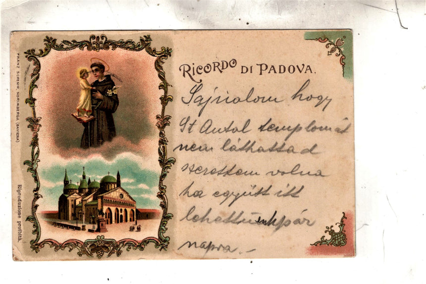 Cartolina antica Ricordo di Padova