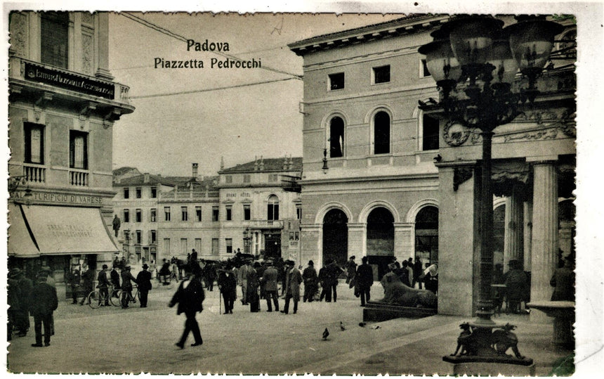 Cartolina antica Padova piazzetta Pedrocchi