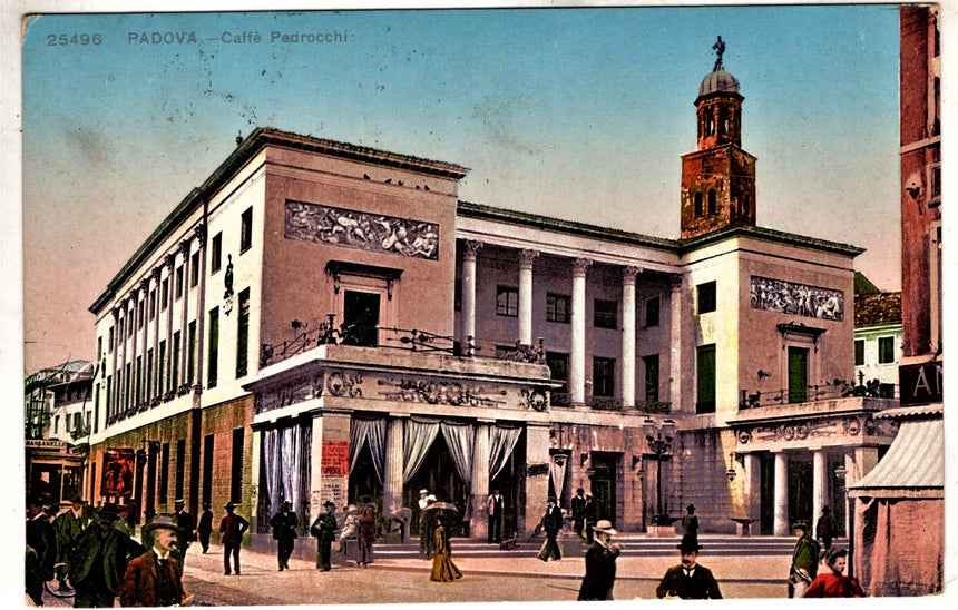 Cartolina antica Padova caffè Pedrocchi