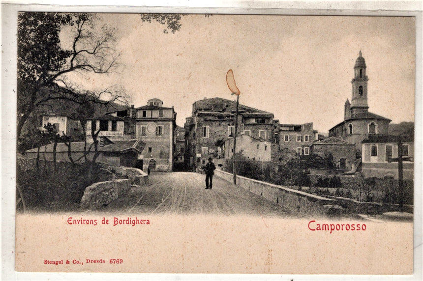 Cartolina antica Camporosso environs de Bordighera