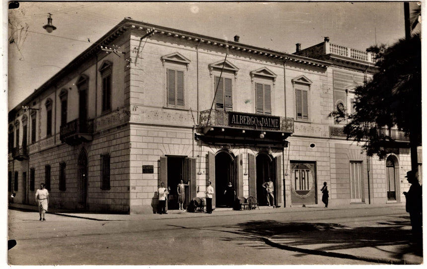 Cartolina antica Viareggio albergo le Palme