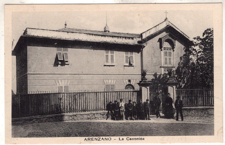 Cartolina antica Arenzano la canonica Genova