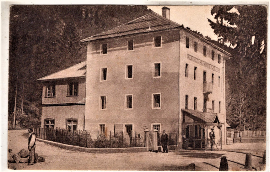 Cartolina antica Maserè di Albenga Albergo al monte Civette prop. Riva