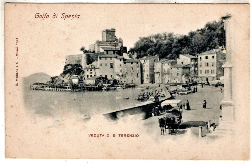 Cartolina antica San Terenzo Spezia