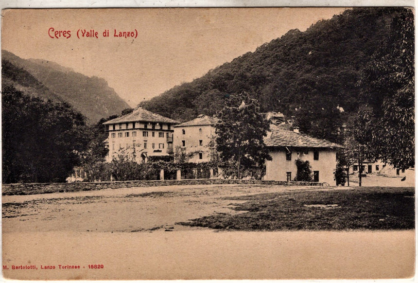 Cartolina antica Ceres Val di Lanzo Torino