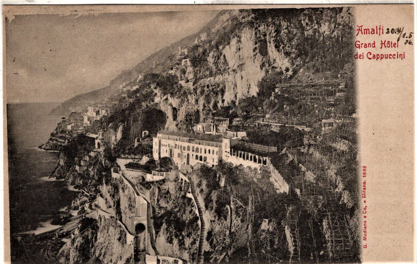 Cartolina antica Amalfi Gran Hotel dei Cappuccini