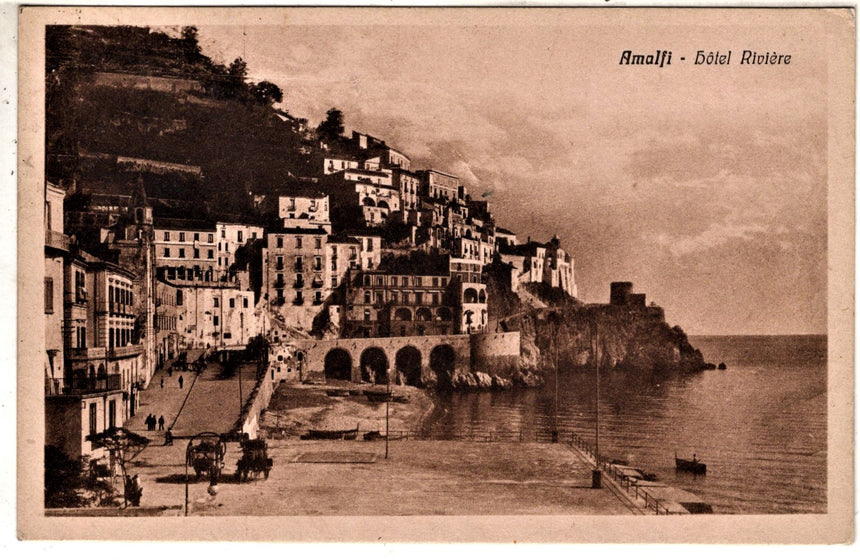 Cartolina antica Amalfi Hotel Riviere