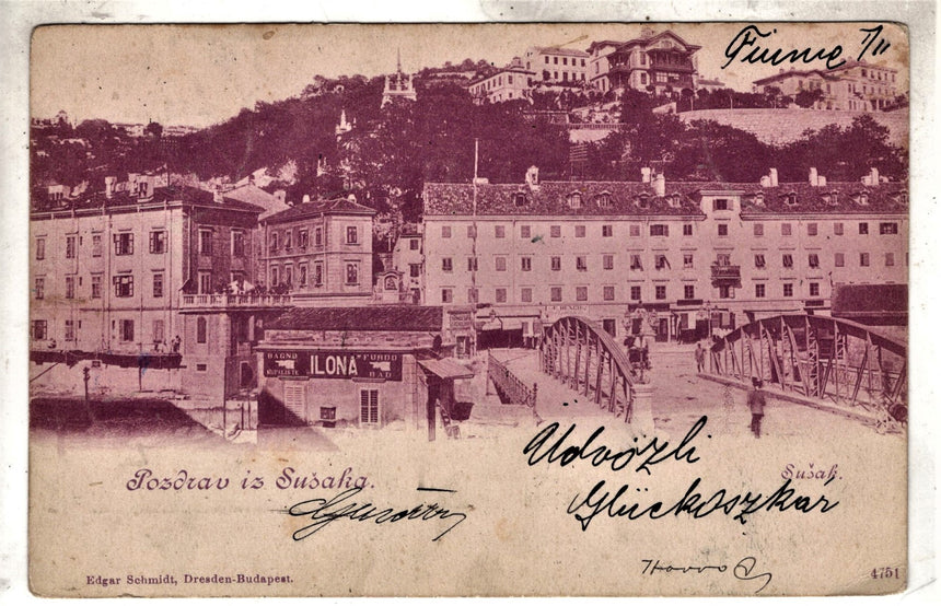 Cartolina antica Fiume Gorizia