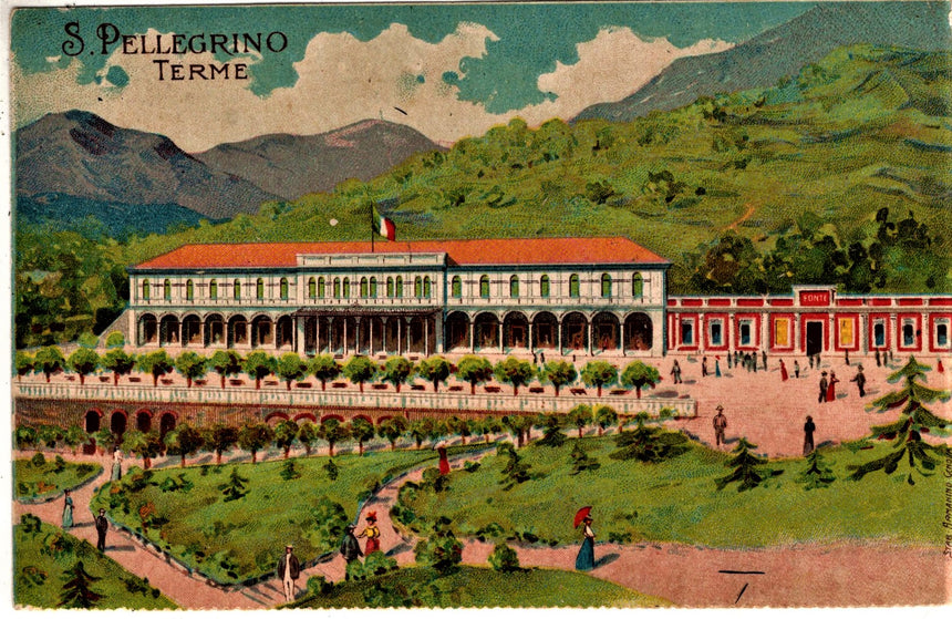 Cartolina antica San Pellegrino Terme