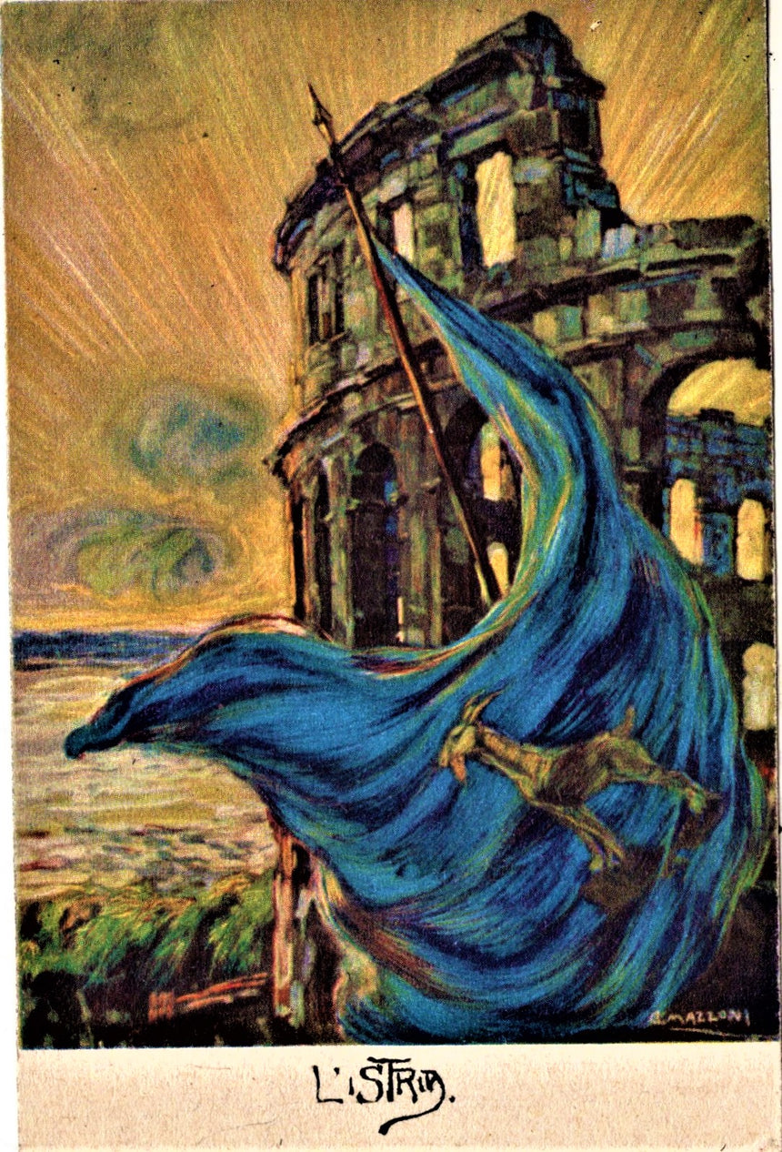 Cartolina antica Istria Giuseppe Mazzoni redazione de La Tradotta