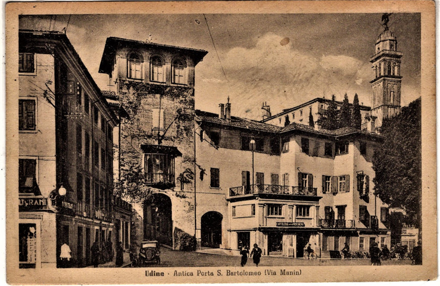 Cartolina antica Udine Castello