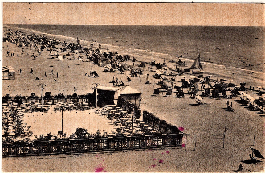 Cartolina antica Venezia Lido di Iesolo il Lungomare