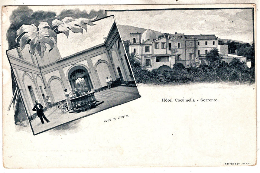 Cartolina antica Sorrento Hotel Cocumella