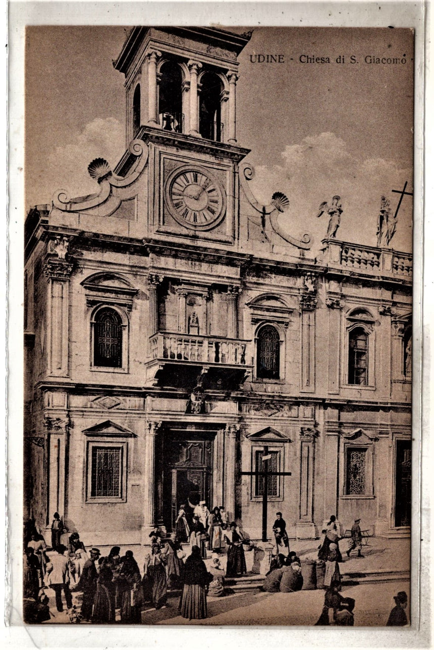 Cartolina antica Udine chiesa di S.Giacomo