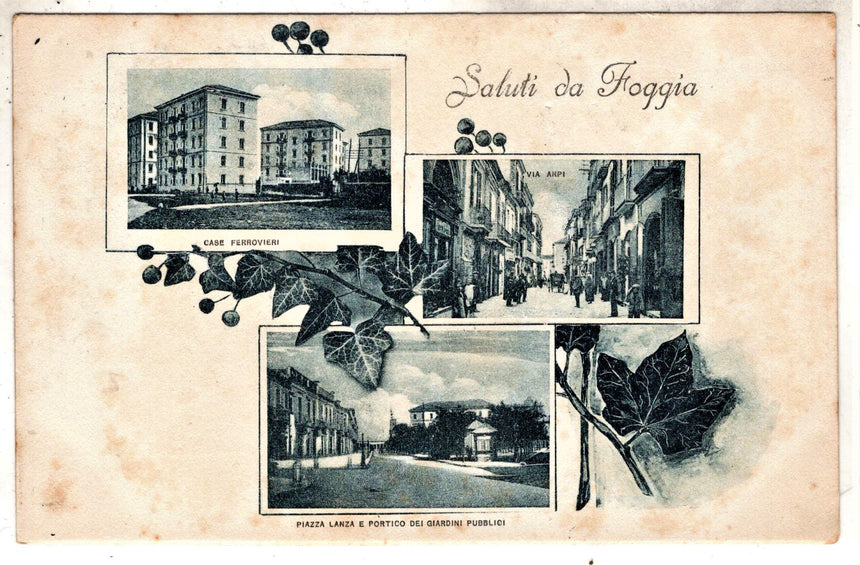 Cartolina antica Saluti da Foggia