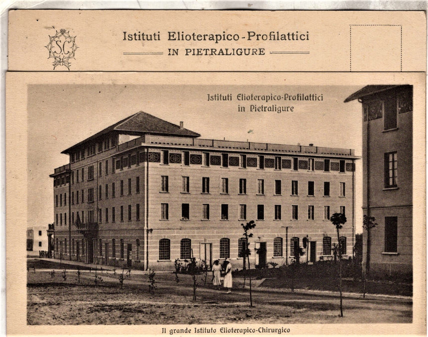Cartolina antica Pietraligure Istituti Elioterapici Profilattici chirurgici