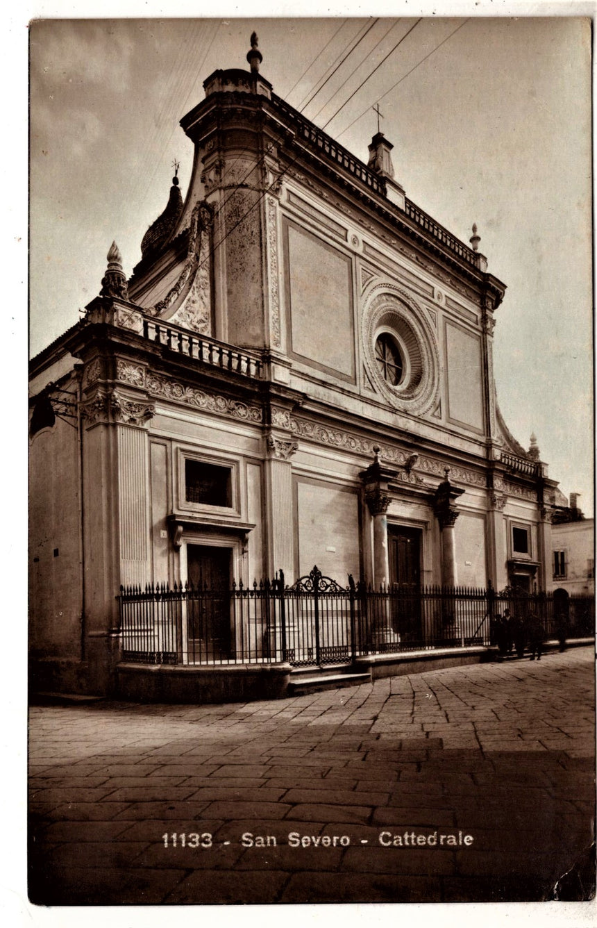 Cartolina antica Foggia San Severo la Cattedrale