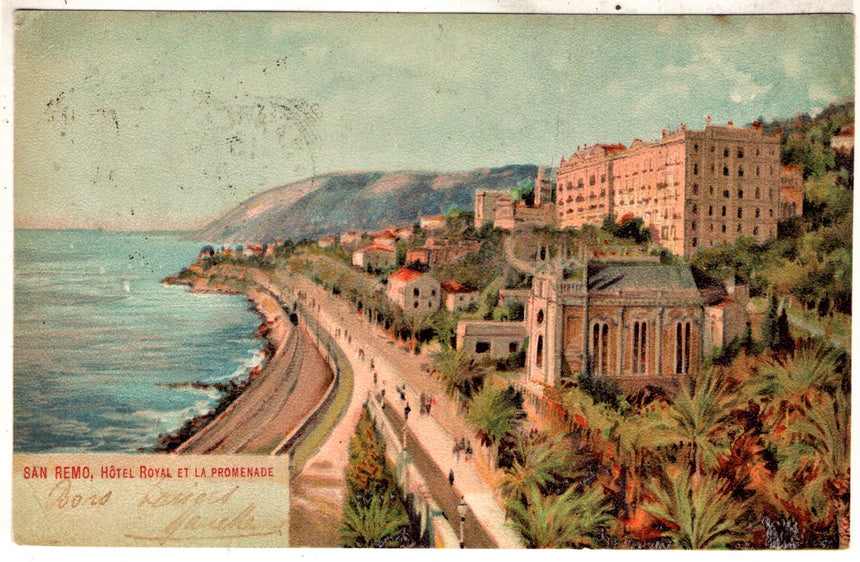 Cartolina antica Sanremo Hotel Royal