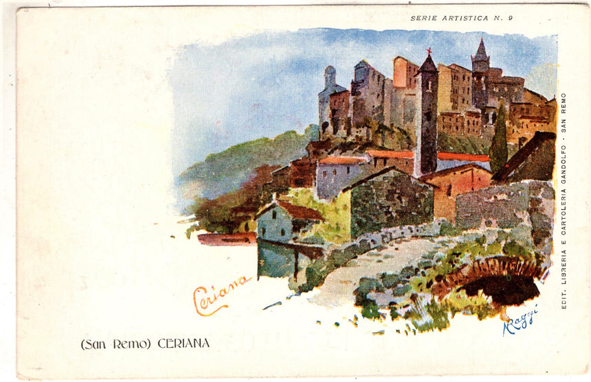 Cartolina antica Sanremo Ceriana