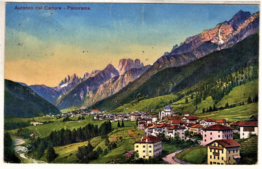 Cartolina antica Auronzo del Cadore