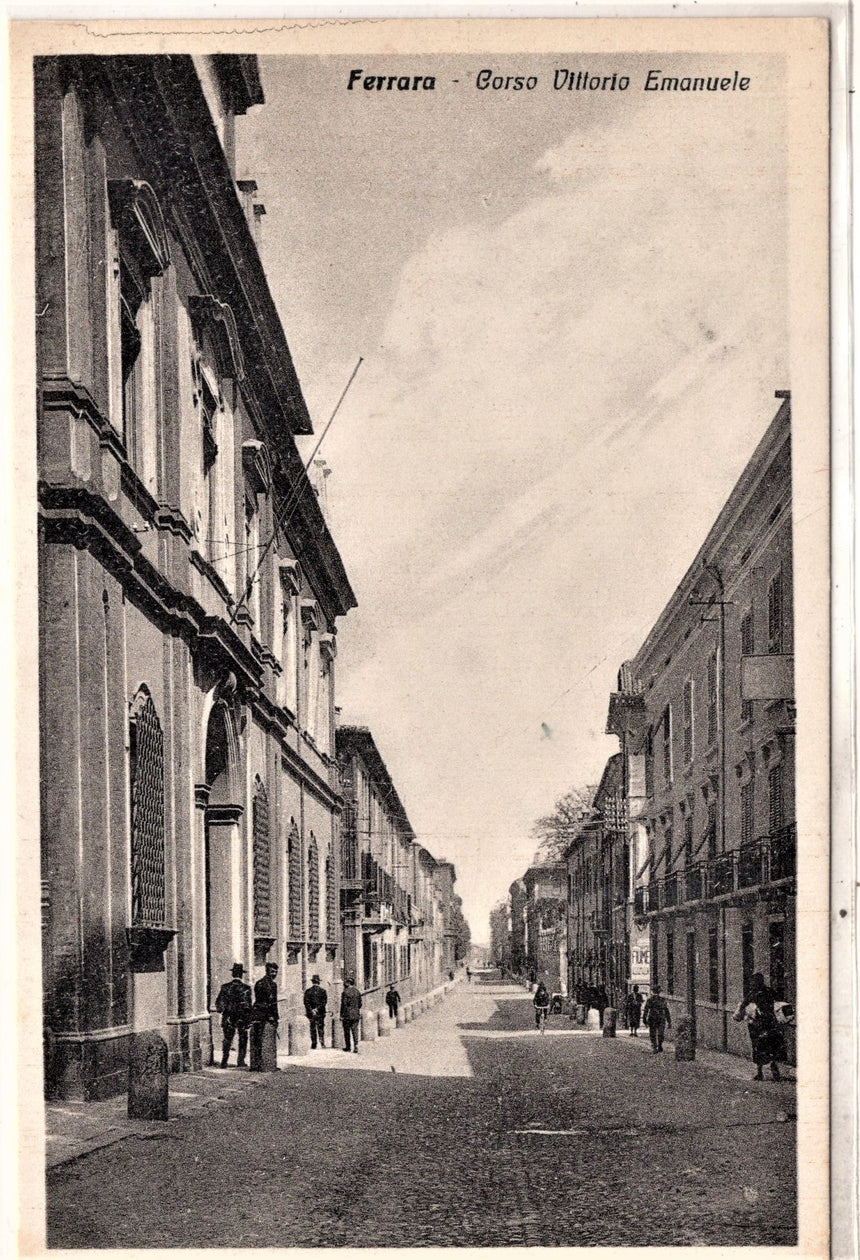 Cartolina antica Ferrara corso V.Emanuele