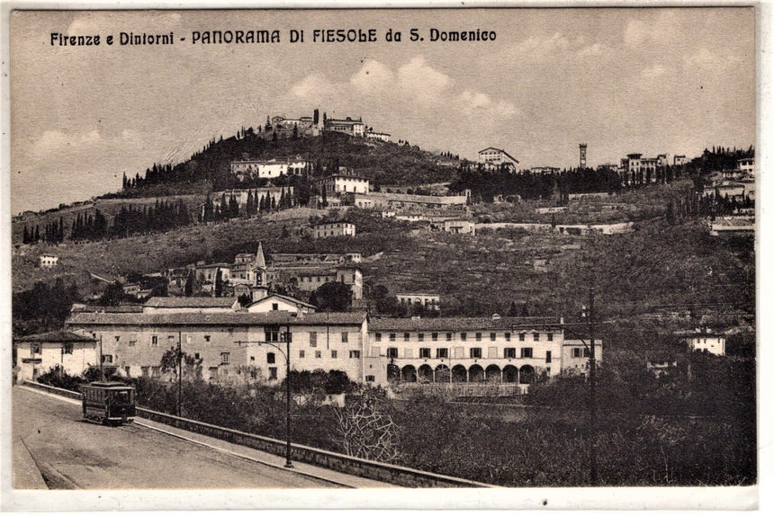 Cartolina antica Firenze e dintorni Fiesole