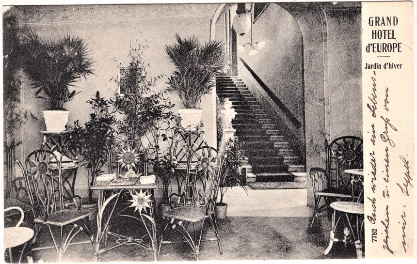 Cartolina antica Firenze Grand Hotel Europe di Reschigna Ceroni