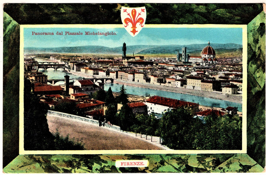 Cartolina antica Firenze Panorama