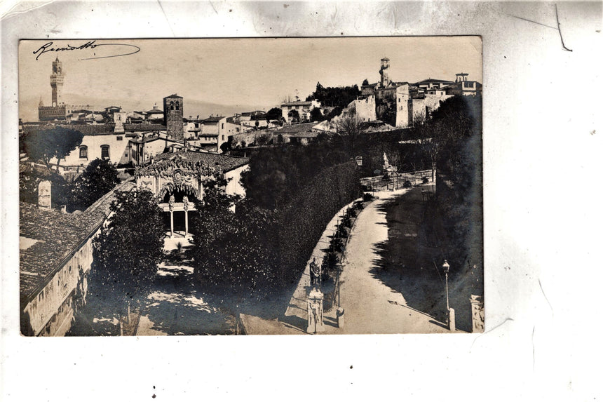 Cartolina antica Firenze panorama