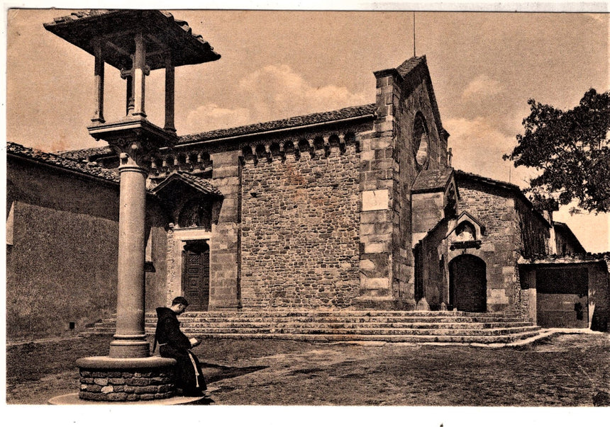 Cartolina antica Fiesole Chiesa S. Francesco