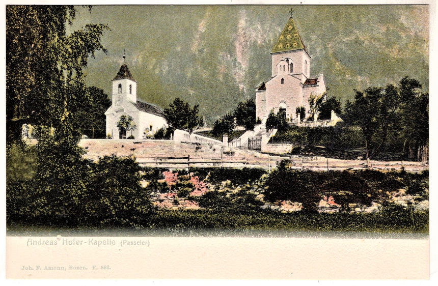 Cartolina antica Passiria Andreas Hofer Kapelle