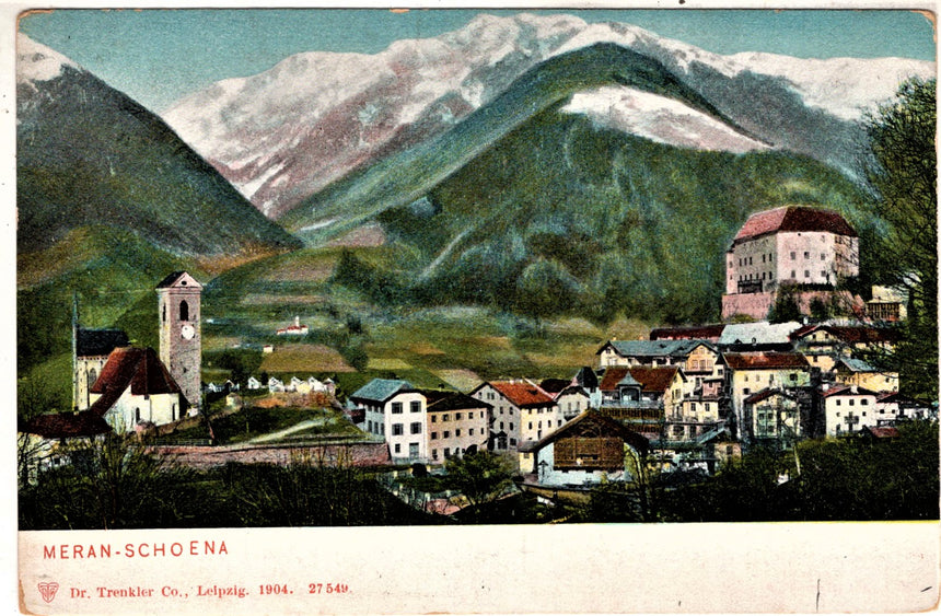 Cartolina antica Meran Schoena
